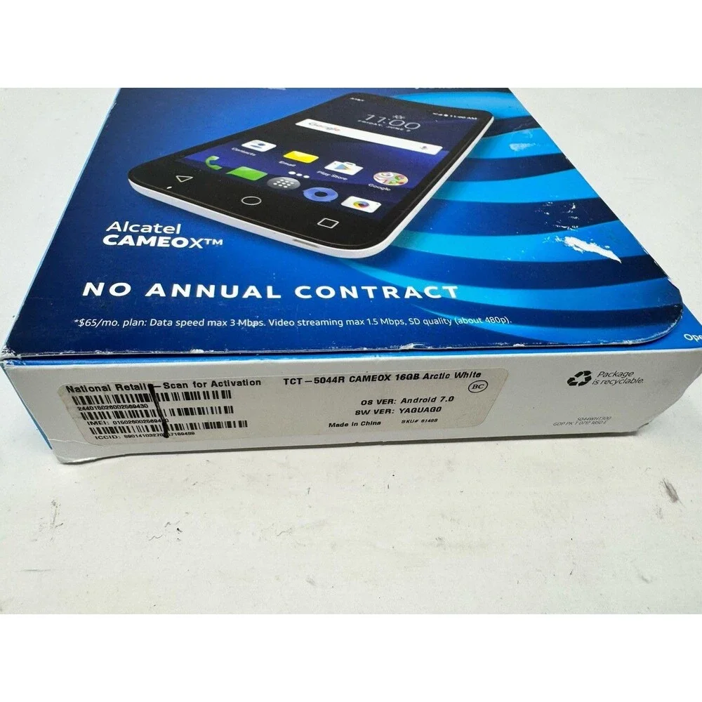 Brand New, AT&T Prepaid Alcatel Cameox Phone